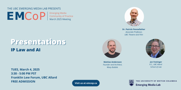 March EMCoP Session: IP Law and Artificial Intelligence